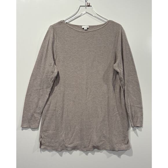 J. Jill Andrea Beige Andre Tunic Sweater Womens Size Large (1539) - Picture 4 of 8